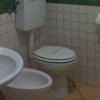 Bagno con servizi igienici e lavabo.